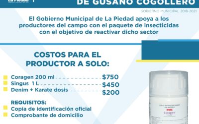 SUBSIDIA GOBIERNO INSECTICIDAS PARA EL CONTROL DEL GUSANO COGOLLERO