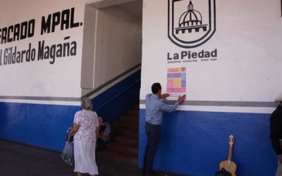 FIJAN CARTELONES CON MEDIDAS PREVENTIVAS EN LUGARES PÚBLICOS