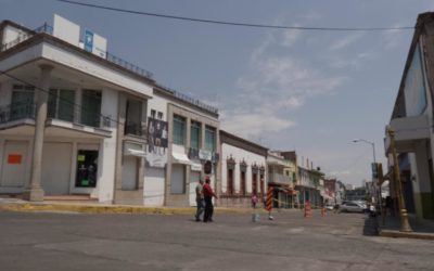 REFUERZAN CERCOS SANITARIOS EN EL PRIMER CUADRO DE LA CIUDAD