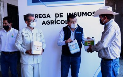 ENTREGA ALCALDE INSUMOS AGRÍCOLAS PARA MEJORAR PRODUCCIÓN