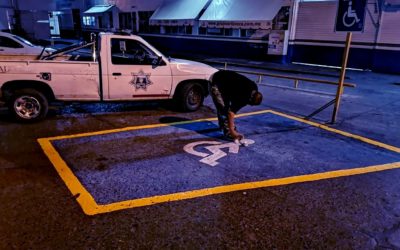 TRÁNSITO PINTA CAJONES EXCLUSIVOS PARA PERSONAS CON DISCAPACIDAD