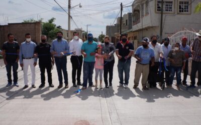 INAUGURA ALCALDE TRAMO DE CALLE EN COMUNIDAD DE RÍO GRANDE