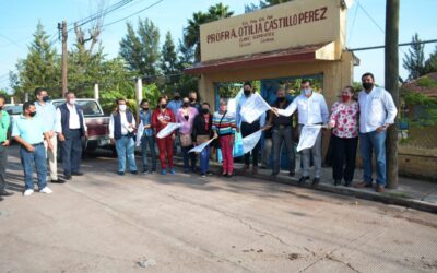 INICIA CONSTRUCCIÓN DE BARDA EN PRIMARIA “OTILIA CASTILLO”