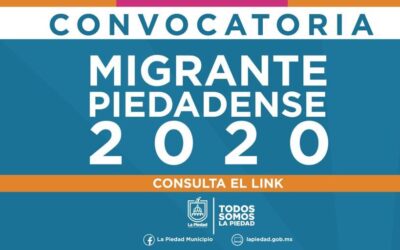 CONVOCAN PARA ENTREGAR RECONOCIMIENTO AL MIGRANTE 2020