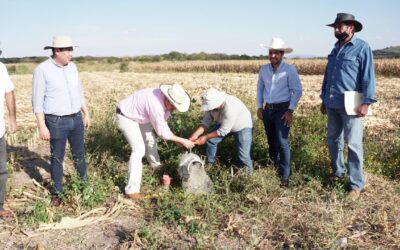 INAUGURA ALCALDE TECNIFICACIÓN DE RIEGO EN LA PRESA DE PAREDONES
