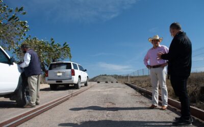SUPERVISA ALCALDE OBRAS DEL PROGRAMA CEMENTO EN TRES COMUNIDADES