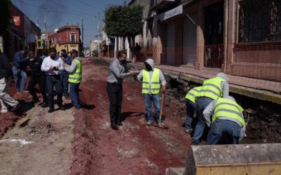 AMPLÍAN META DE PAVIMENTACIÓN EN LA CALLE HIDALGO