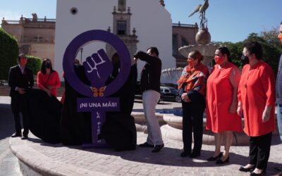 DEVELAN ANTIMONUMENTO EN ALUSIÓN A LA LUCHA CONTRA LA VIOLENCIA DE GÉNERO