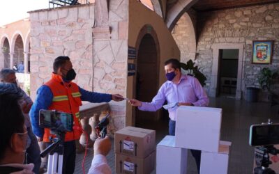 ENTREGA ALCALDE APOYO Y EQUIPO DE PROTECCIÓN A CORPORACIONES DE AUXILIO