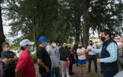 ATIENDE SAMUEL HIDALGO LA SITUACIÓN DE RIESGO EN “EL MALECÓN”
