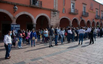 LLEVAN A CABO SIMULACRO DE SISMO EN PALACIO MUNICIPAL