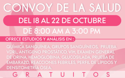 INVITAN AL CONVOY DE LA SALUD QUE ESTARÁ EN EL CENTRO DE LA CIUDAD