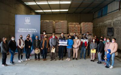 FAVORECEN A LA POBLACIÓN CON LA ENTREGA DE MATERIAL PARA CONSTRUCCIÓN