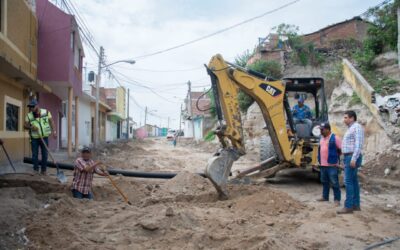 SAMUEL HIDALGO SUPERVISA TRABAJOS DE OBRAS PÚBLICAS