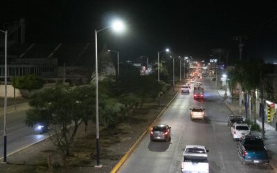 UN TRAMO DEL BULEVAR YA TIENE ILUMINACIÓN DE TIPO LED