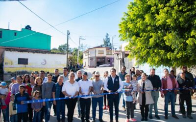 INAUGURA ALCALDE SAMUEL HIDALGO CALLE EN COMUNIDAD DE ZARAGOZA