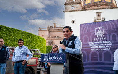 LOS BOMBEROS, PARAMÉDICOS Y RESCATISTAS DE LA PIEDAD AHORA TIENEN PÓLIZA DE SEGURO