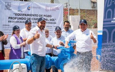 SE GARANTIZA EL ABASTECIMIENTO DE AGUA CON NUEVO POZO