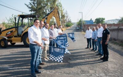 PRESIDENTE DE LA PIEDAD DA BANDERAZO PARA LA REHABILITACIÓN DE CALLE SAN JUAN