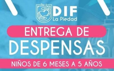 FAVORECE GOBIERNO DE LA PIEDAD CON DESPENSAS PARA MENORES DE EDAD