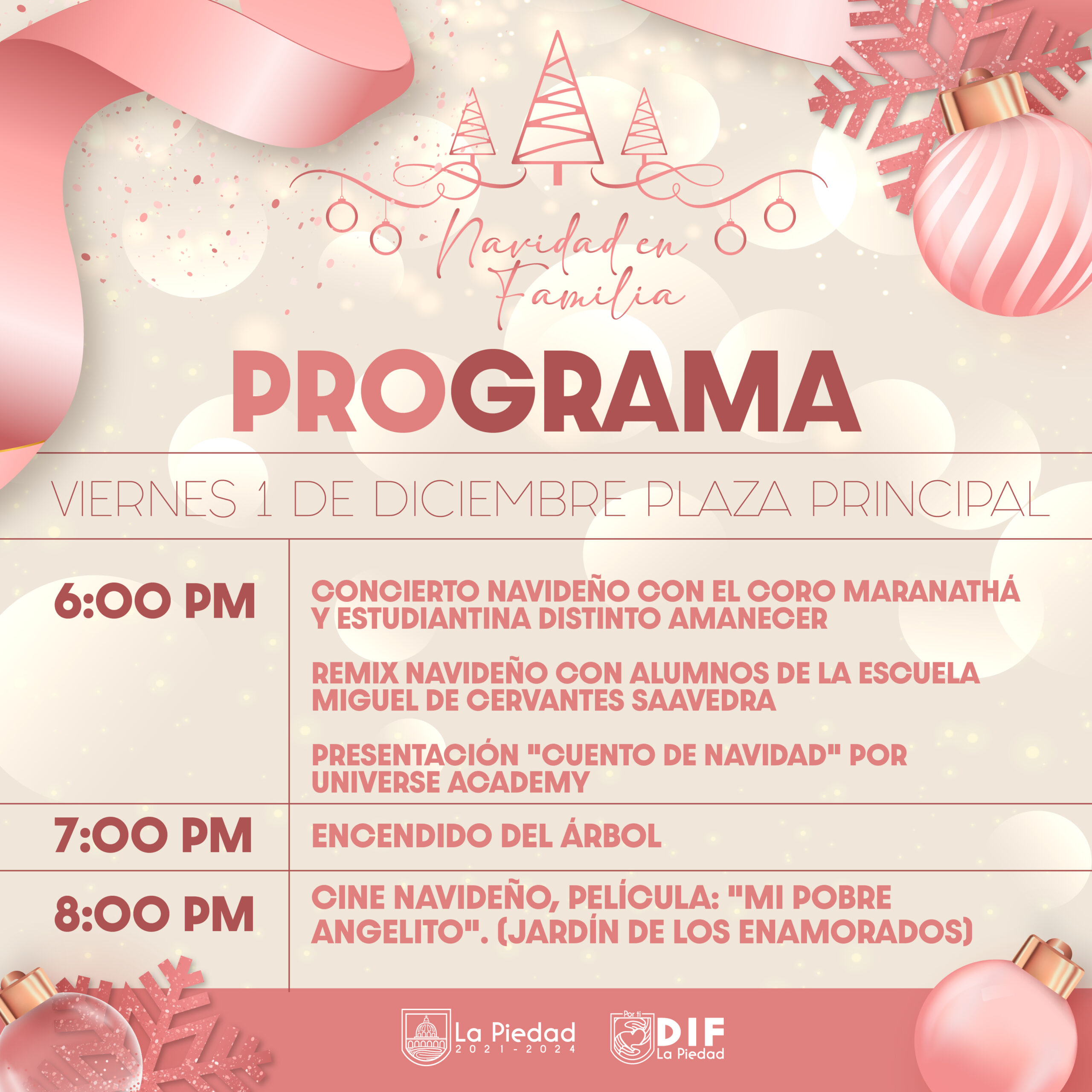 TE ESPERAMOS EN FAMILIA EN EL ENCENDIDO DE ÁRBOL 
