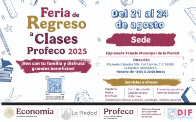 DEL 21 AL 24 DE AGOSTO“FERIA DE REGRESO A CLASES 2025”