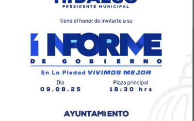 ALCALDE SAMUEL HIDALGO INVITA A SU PRIMER INFORME DE GOBIERNO