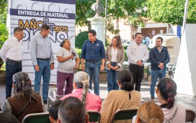 SAMUEL HIDALGO IMPULSA ACCIONES PARA QUE MÁS FAMILIAS PUEDAN CONTAR CON UN “BAÑO DIGNO”