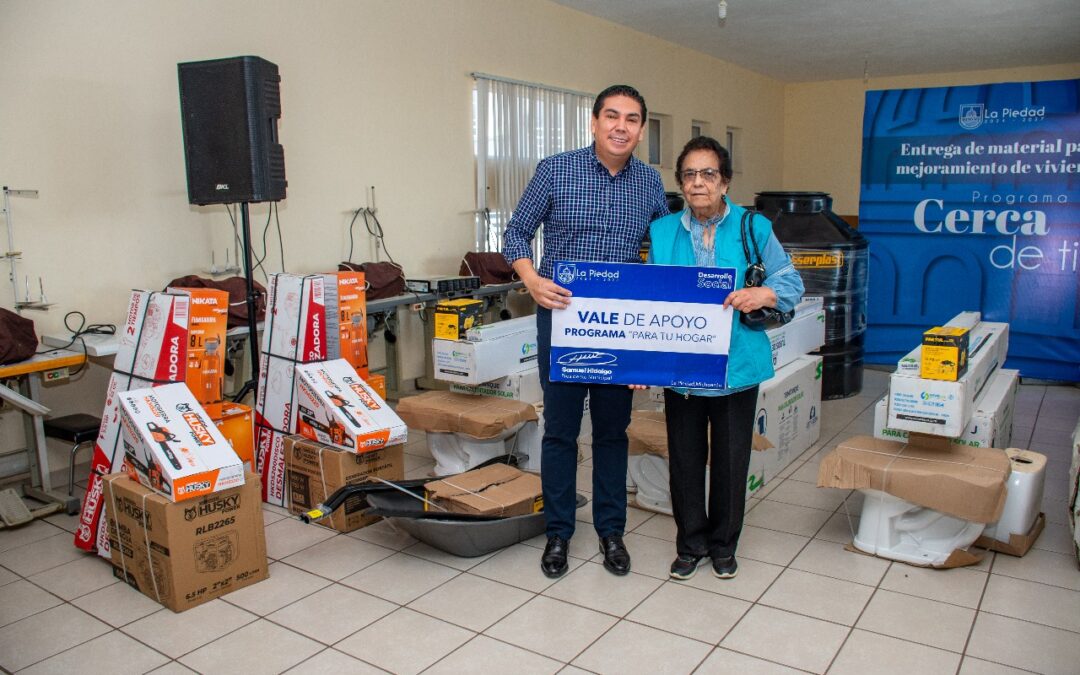 FAMILIAS PIEDADENSES BENEFICIADOS CON EL PROGRAMA “PARA TU HOGAR”
