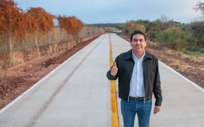 SAMUEL HIDALGO INAUGURA LA SEGUNDA ETAPA DEL CAMINO DE ACCESO A SAN CRISTÓBAL