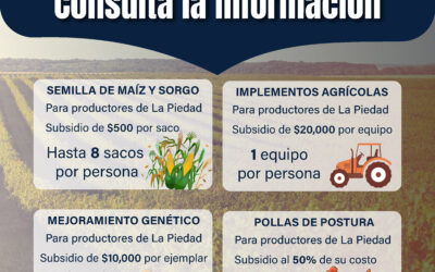 HAY CONTINUIDAD CON APOYOS AL CAMPO DE LA PIEDAD