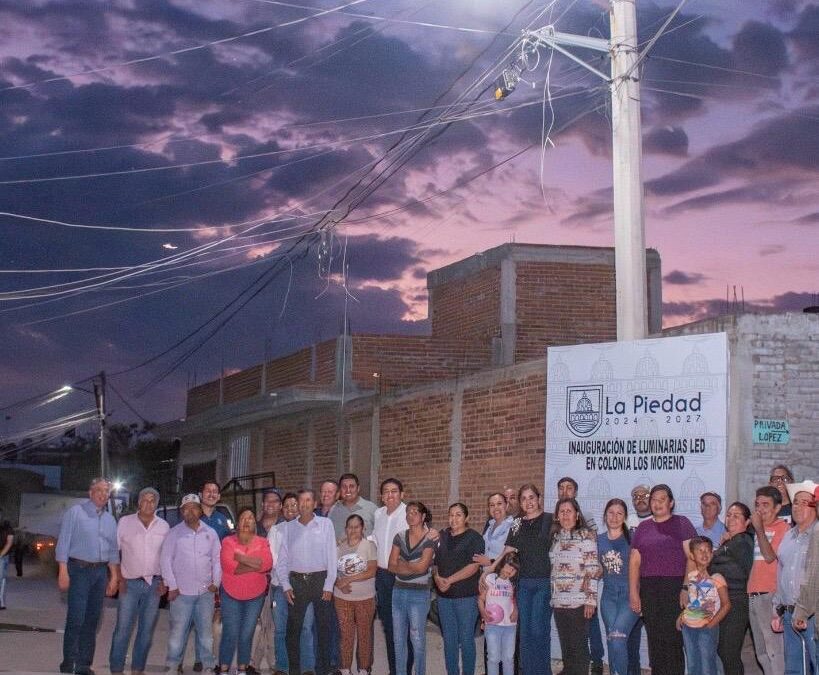 SIGUEN LAS ACCIONES EN EL MEJORAMIENTO DEL ALUMBRADO PÚBLICO EN LA PIEDAD