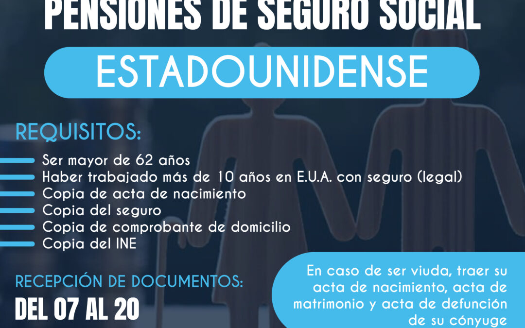 PIEDADENSES PUEDEN SER PARTE DEL PROGRAMA DE PENSIONES DEL SEGURO SOCIAL DE EE. UU.