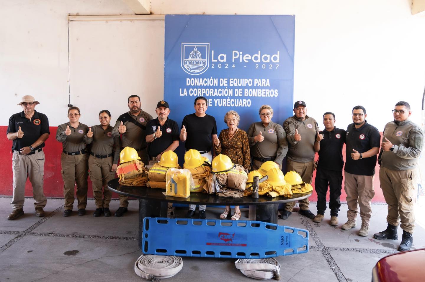 ENTREGA GOBIERNO DE LA PIEDAD EQUIPO A BOMBEROS DE YURÉCUARO