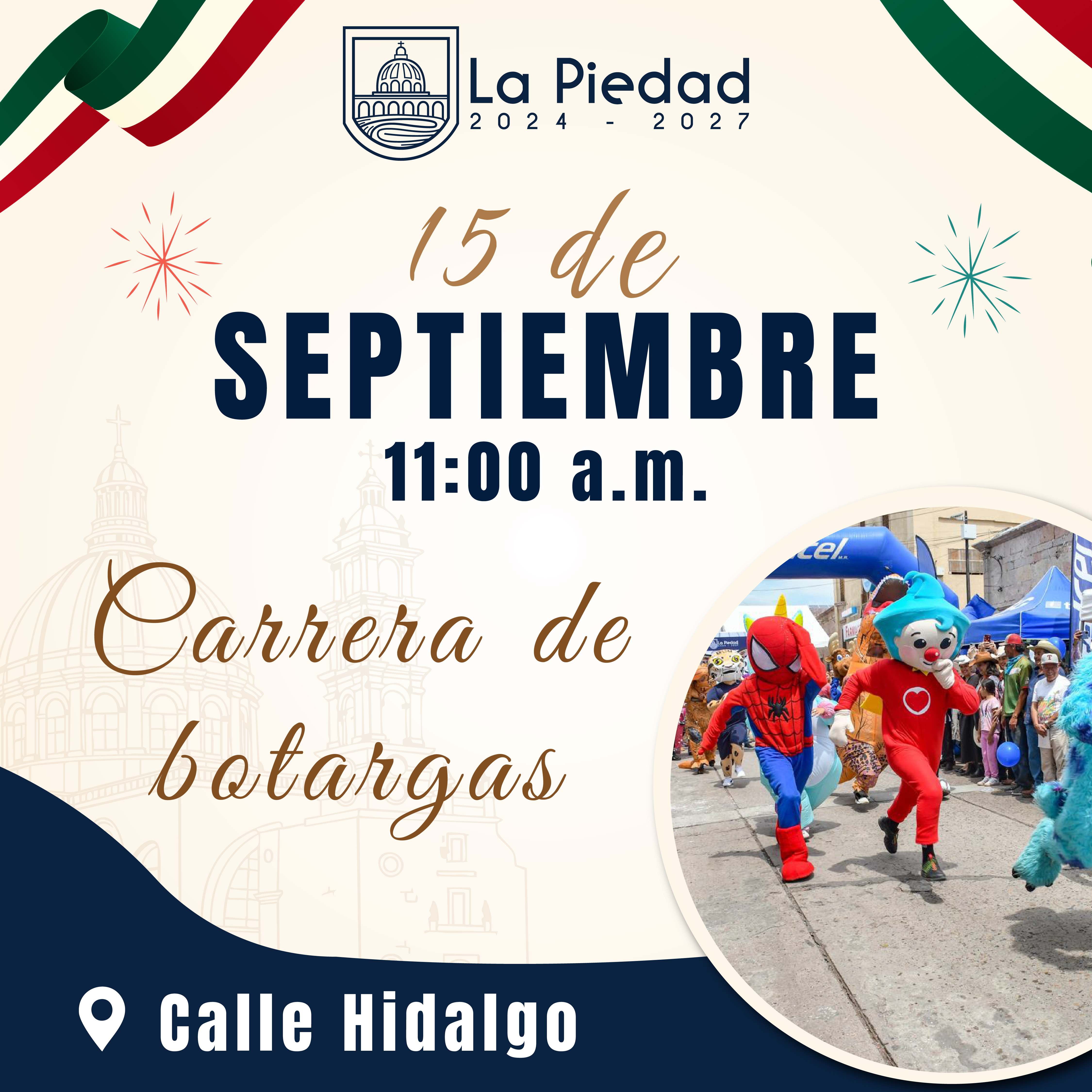 TRADICIONAL CARRERA DE BOTARGAS Y BURROS EN LA PIEDAD