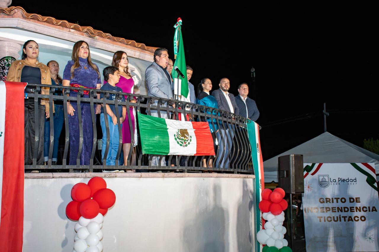 LLEVA ALCALDE SAMUEL HIDALGO GRITO DE INDEPENDENCIA A TENENCIAS DE LA PIEDAD